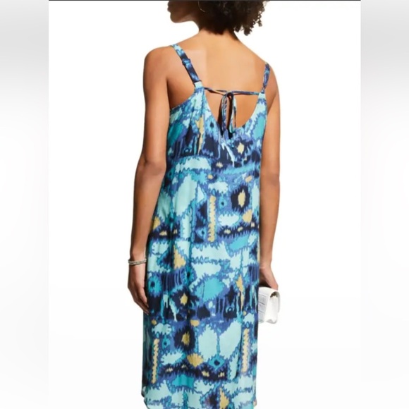 NIC+ZOE Mindfully Made Blue Multi Dress – Size Small - Picture 3 of 12